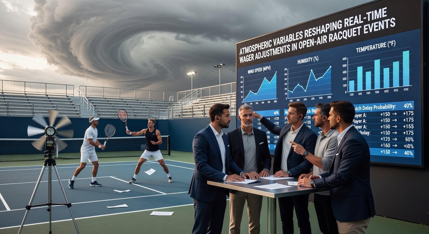 Wetterbedingungen beeinflussen Live-Wetten bei Freiluft-Tennisturnieren