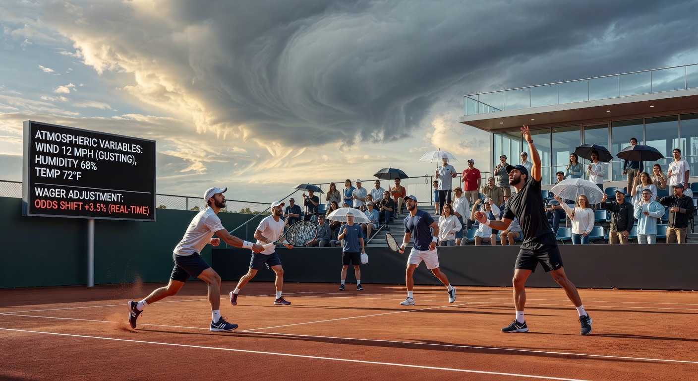 Sensordaten und Wettanpassungen bei outdoor Racquet Events