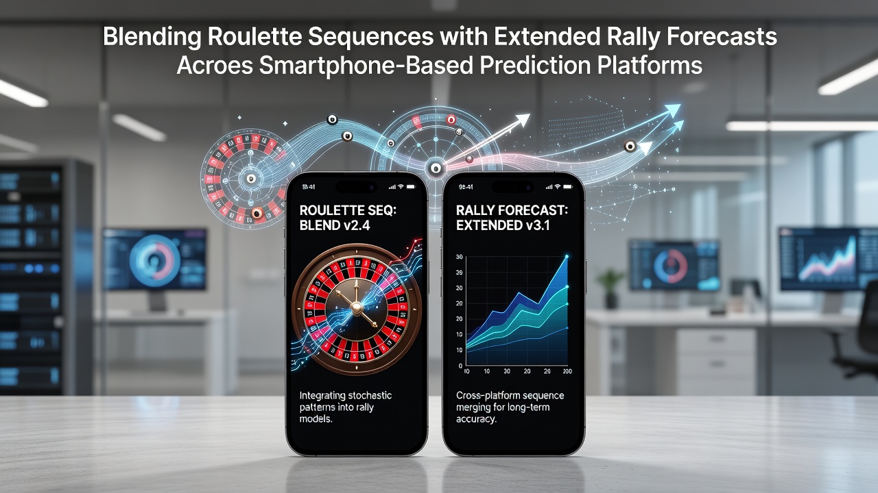 Smartphone-Schnittstelle zeigt integrierte Roulette-Sequenzen und Rally-Prognosen in einer Vorhersage-App