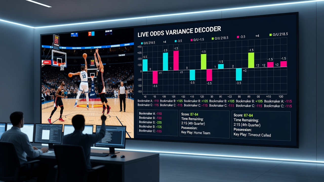 Vergleich von Basketball-Live-Quoten und Varianz-Mustern bei verschiedenen Buchmachern in Playoff-Spielen