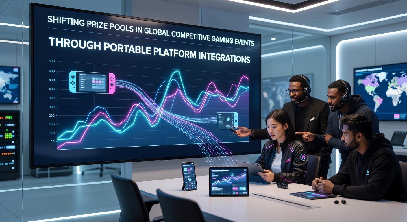 Illustration zu wandelnden Preisgeldpools in Esports-Events mit Fokus auf mobile Integrationen