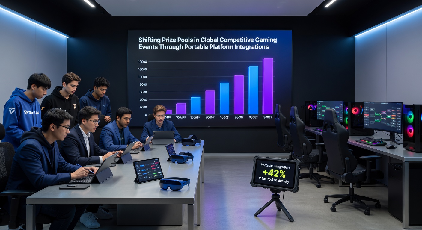 Grafik zu Preisgeldverschiebungen durch mobile Plattformen in globalen Gaming-Events